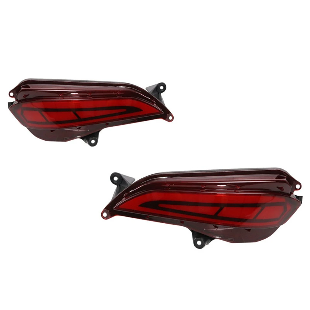 LED Rear Bumper Fog Light Tail Brake Lamp Bar Turning Signal Light Reflector for Yaris Sedan 2017 2018 2019