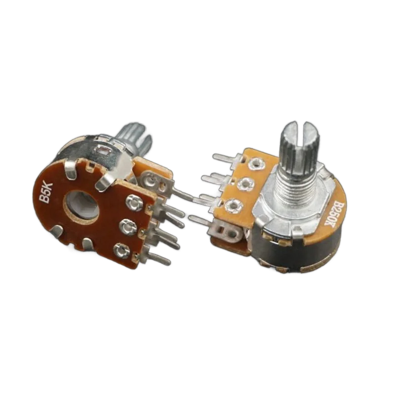 100Pcs Customizable B5K-250K Rotary Potentiometer 148 Type 15MM Straight Pin Variable Resistor