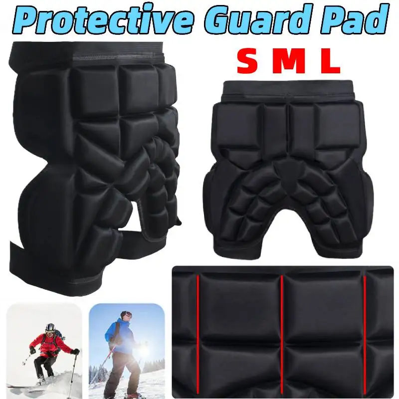 

Unisex Hip Protection Pad EVA Thickened Hip Protector Anti-Fall Skiing Protector Pad Skating Ski Snowboard Adjustable Butt Pad