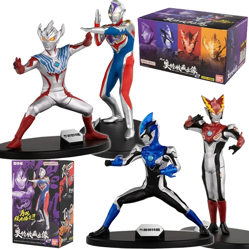 ในสต็อกสต็อก Bandai MINI Ultraman Collection Portrait รอบที่สองกล่องตาบอดตุ๊กตา Decaroso Brutaiga Ultraman ของเล่นของขวัญแปลกใจ