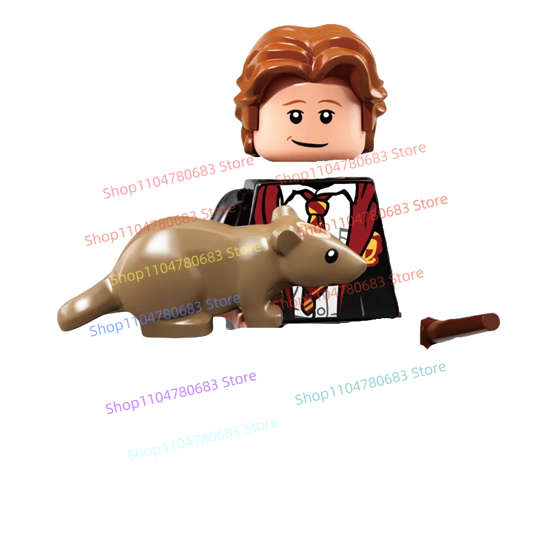 Строительный блок MOC Гарри Поттер, мини-фигурка в сборе, модель дисплея, персонаж аниме, игрушка, украшение, праздничный подарок, коллекционная