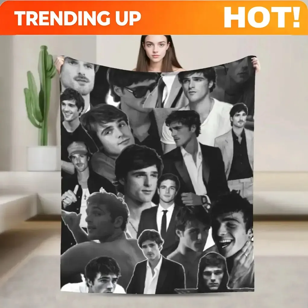 Customize Jacob Elordi Australian Actor Poster Blankets Quality Soft Warm  Throw Blanket Winter Travel Outdoor Comfortable Bedsp