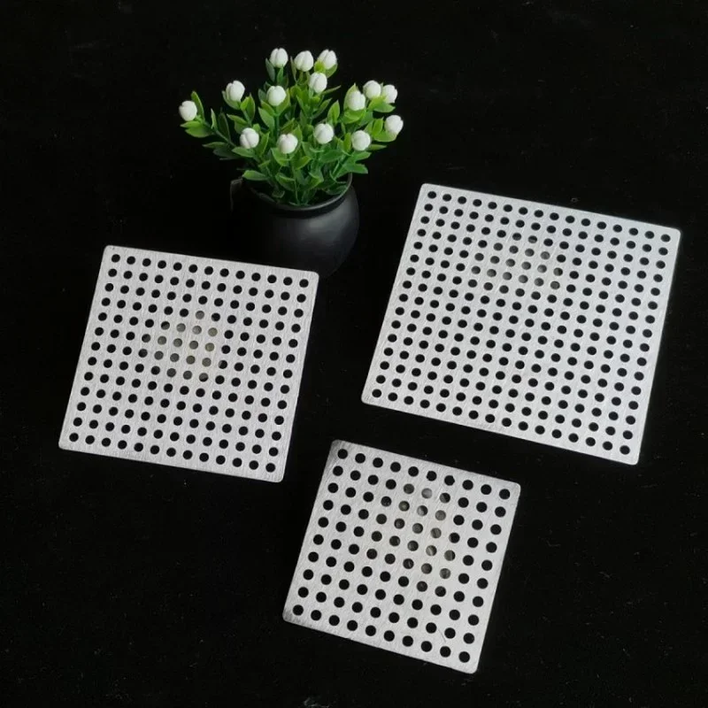 Stainless steel Floor Drains Net Cover Square Shower Drain Hole Filter Hair Catcher Stopper for Kitchen Bathroom Hardware Parts