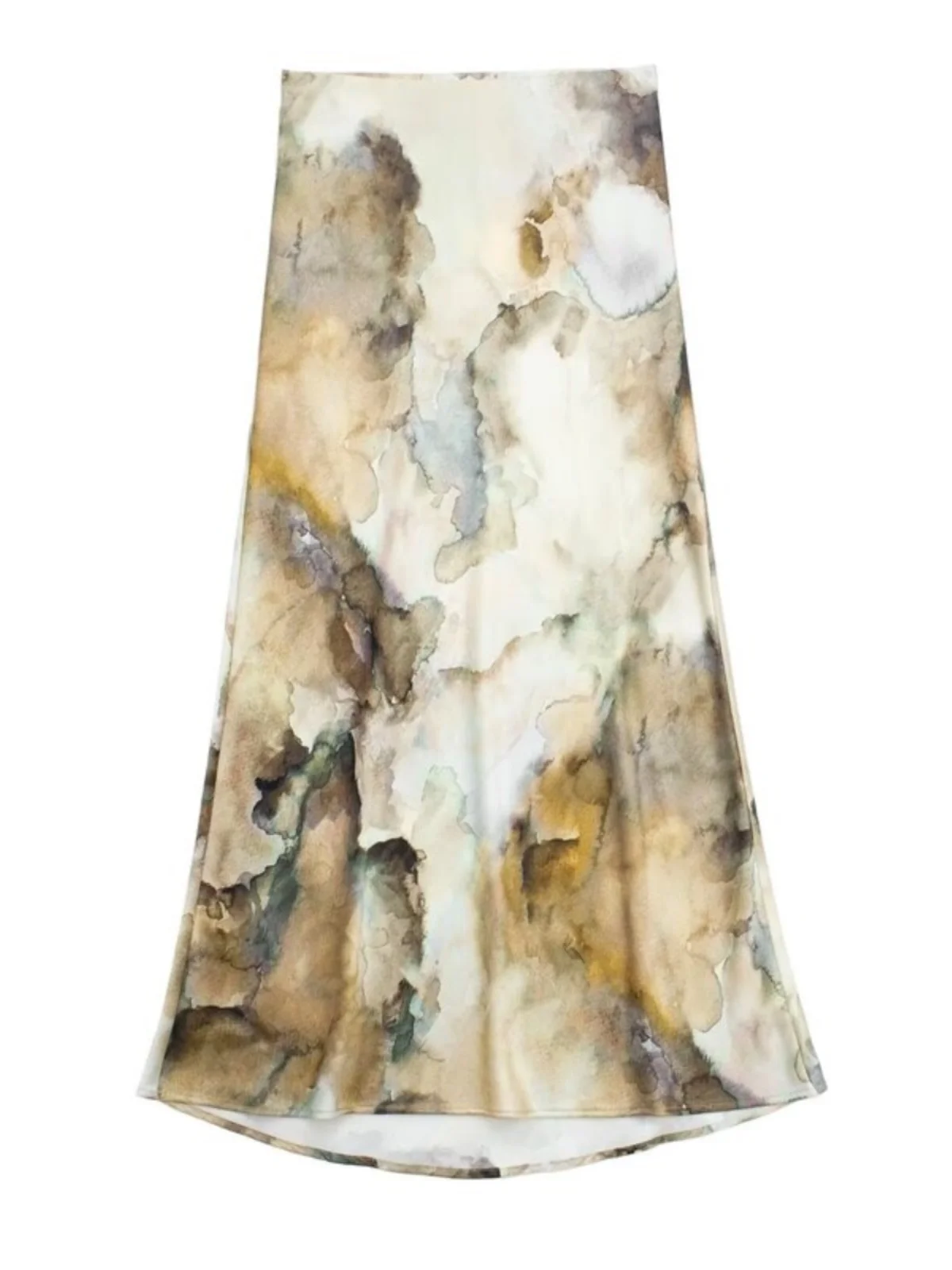 

Spring 2024 Women's Loose Dyed Silk Satin irt Ele Faionable Casual Wear Age 25-35 Years Old Spring Season