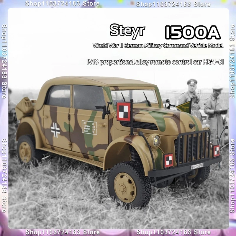 

Coolbank Wwii German Commander Car Military Car Truck Vehicle 1/18 Scale 2.4 Ghz Remote Control Car Toys For Adults Boys Gifts