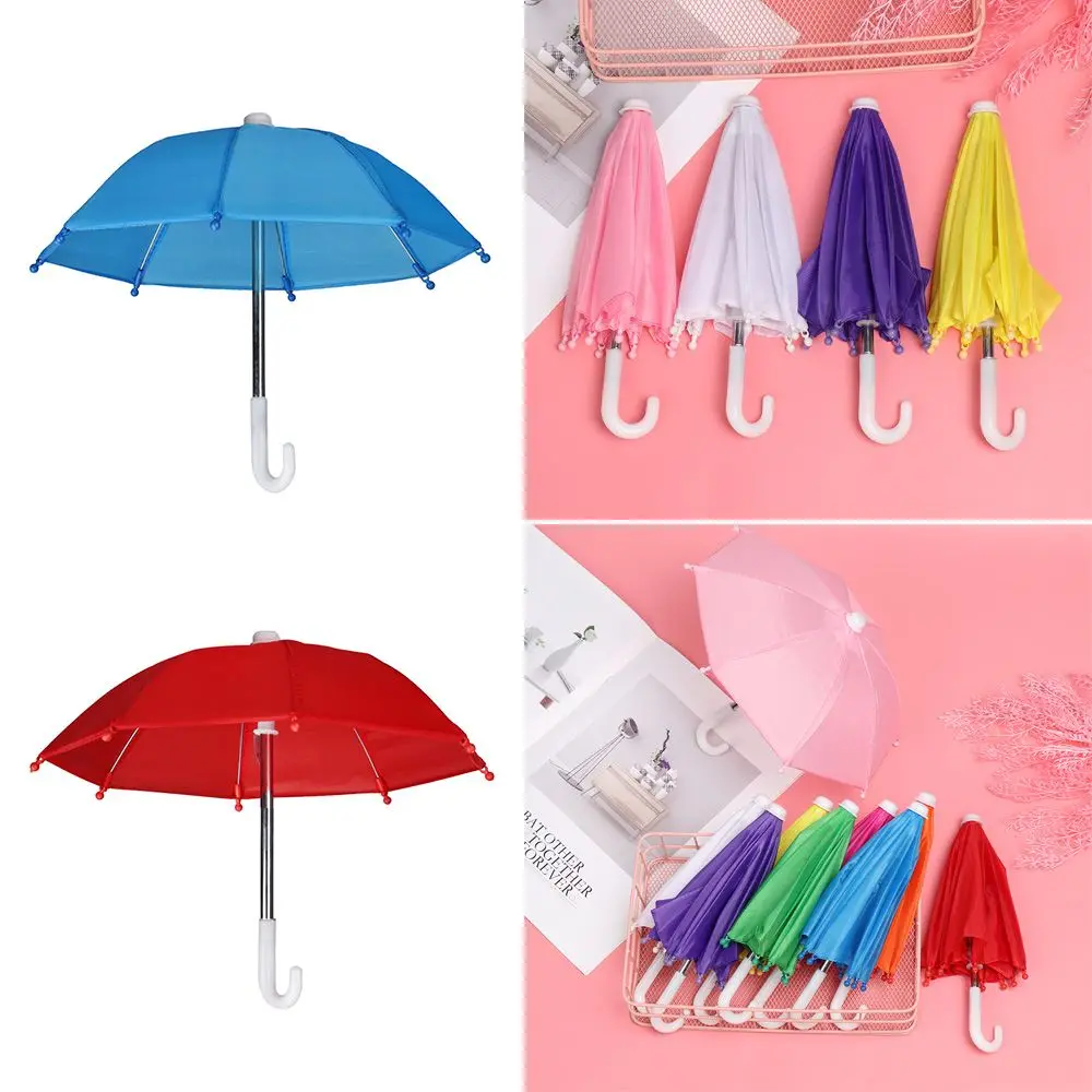 New Style Colorful Plastic Mini Umbrella Rain Gear Toy Umbrella Baby Toy Girl Gift Doll Embellishment Doll Clothing Decoration