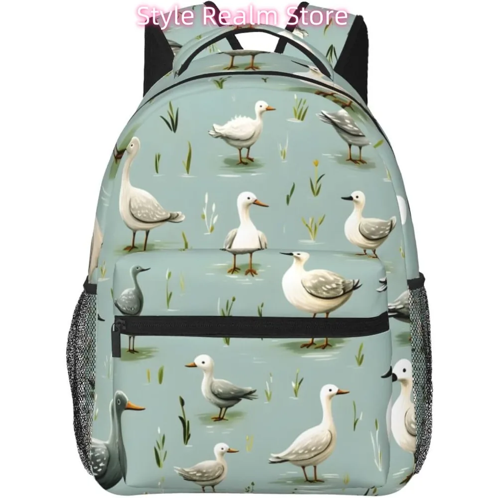 

laptop bag back to school Cartoon Duck Lightweight Laptop Backpack Lightweight Multipurpose Travel Casual Daypack Unisex College