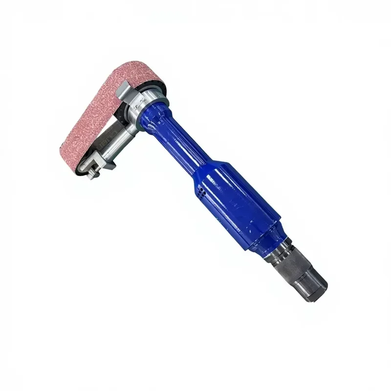 High-Speed Pneumatic Polisher Handheld Belt Sander Metal Surface Weld Grinding Tool Tank Polishing Machine