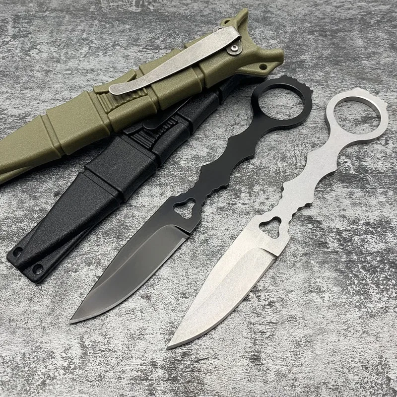 Outdoor survival, butterfly small straight knife fruit EDC portable self-defense high hardness