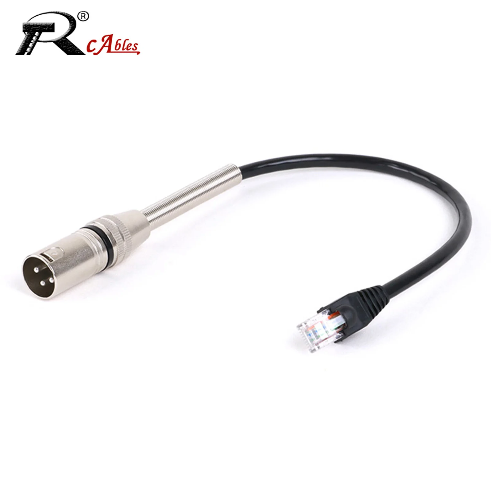 

1PC XLR Male to RJ45 Network Connector Extension Adapter Cable Use Cat5/CAT6 Ethernet for DMX-CON Controller Series 0.3M-20M