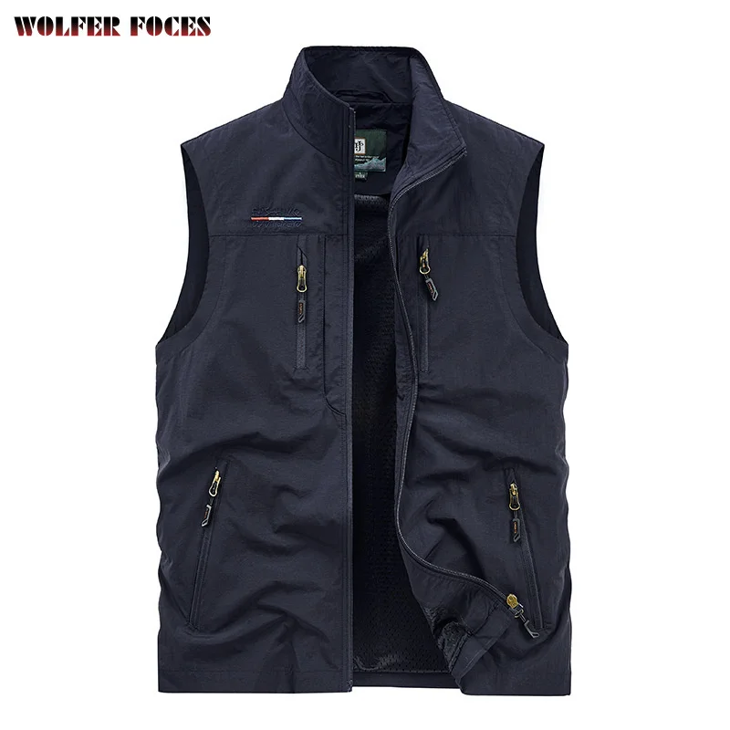 

Sleeveless Jacket Waist Coat Men Summer Vest Man Tactical Parka Working Vest Men's Clothing Hunting Fishing Vests