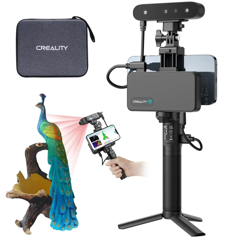 High Accuracy Wireless WiFi 6 Anti-Shake 3D Scanner CR-Scan Ferret Pro, 24-Bit Full-Color for Outdoor/Metal/3D Printer Scanning
