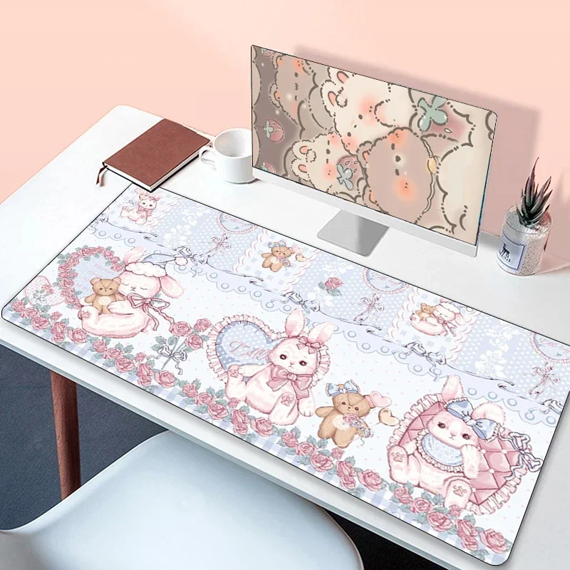 Mousepad Kawaii Lolita Gaming Laptops Rubber Mat Muismatten Pc Gamer Computer Accessoires Deskmat Verlengde Mauspad Matten Xxl Pad