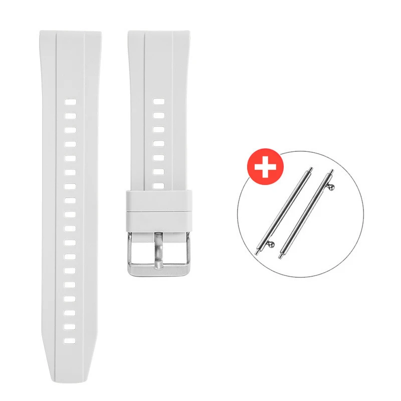 22mm 20mm Silicone Smartwatch Band Universal Quick Release Straps for Huawei Watch GT2/3/4 Samsung Amazfit Bracelet Wristband