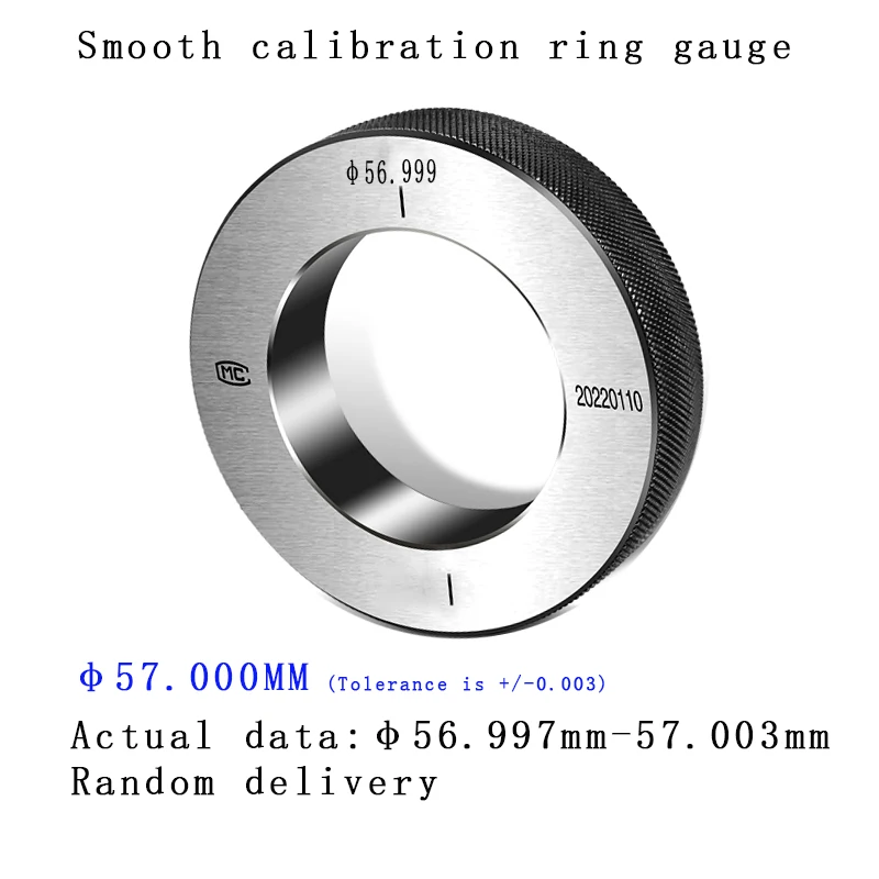 Kalibratiemeter met gladde binnenrand, binnendiameter 45-58 mm, nauwkeurig meetinstrument, 0,002 mm, gladde ringmeter voor industrieel gebruik.