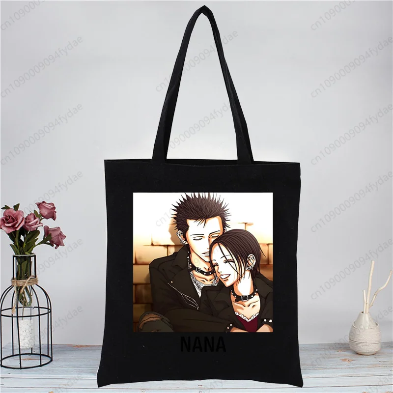 Nana Osaki Japońskie anime Manga BLAST Torba na zakupy Drukuj Oryginalny design Czarne unisex modne torby podróżne płócienne