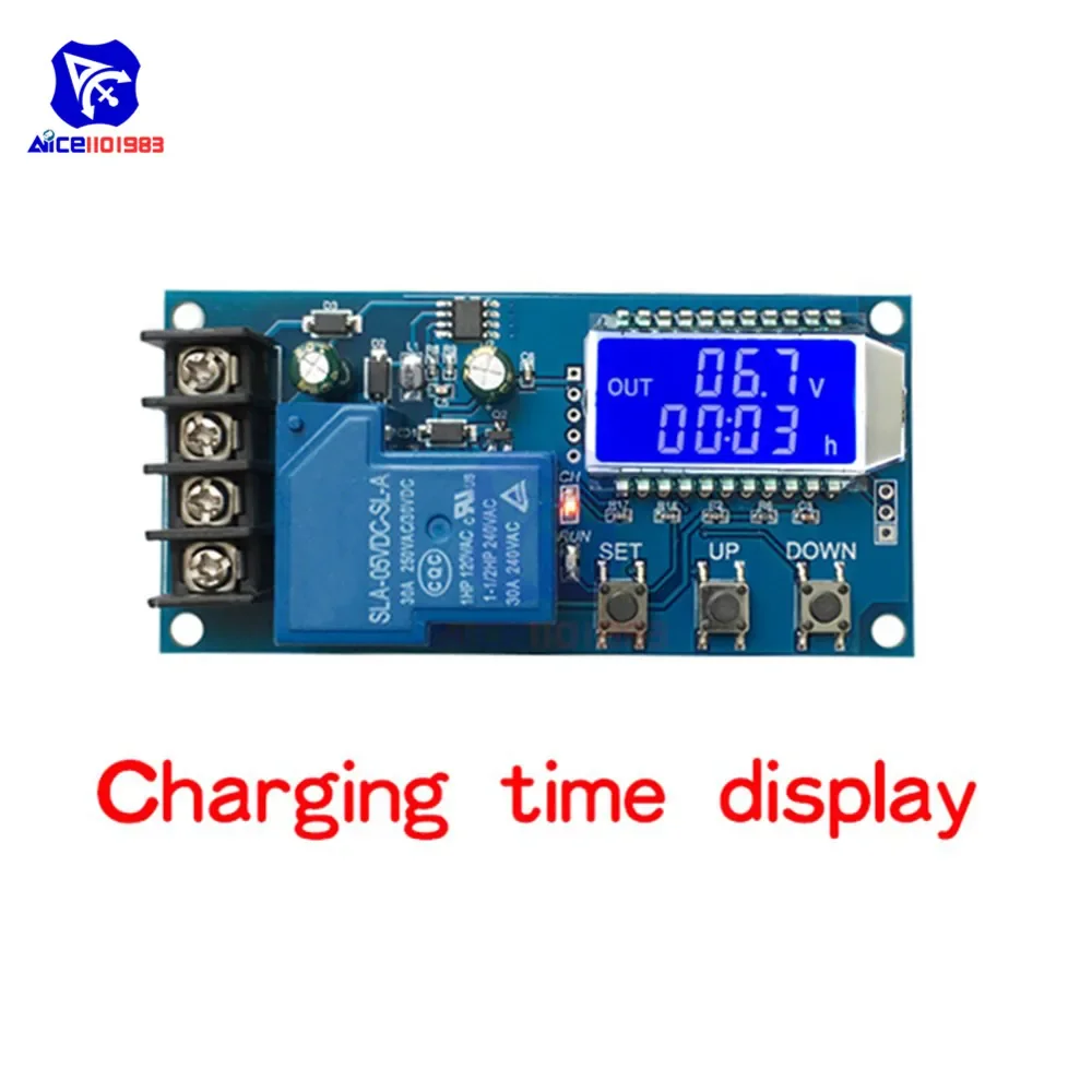 diymore XY-L30A NC Battery Charging Control Module Digital Full Power Off Overcharge Protection Switch 6-60 V with LCD Display