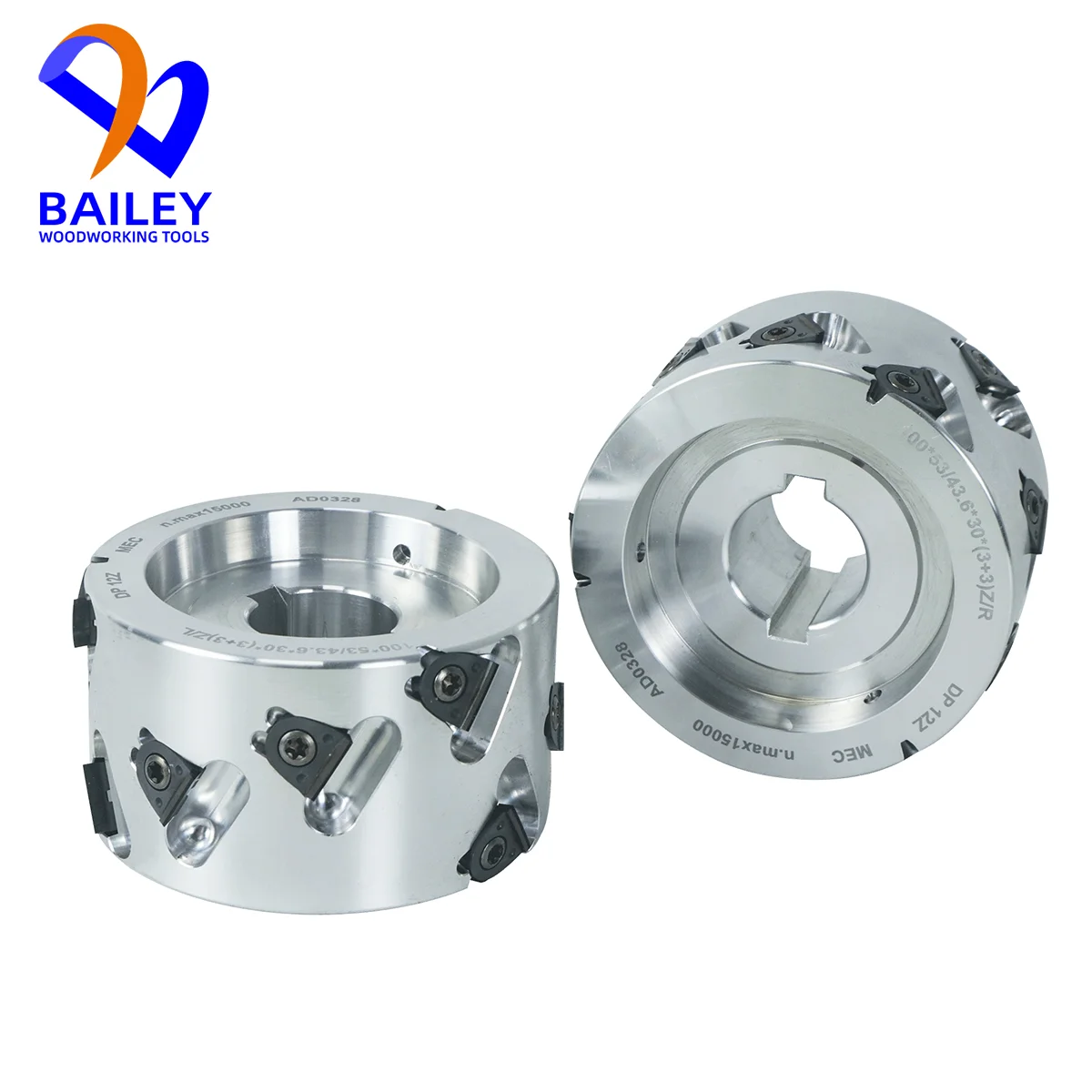 BAILEY 1Pair Pre Milling Cutter Head 100x43.6x30mm Z3 WHISPERCUT 2-001-80-0220 2-001-80-1630 for Homag Machine Woodworking Tool