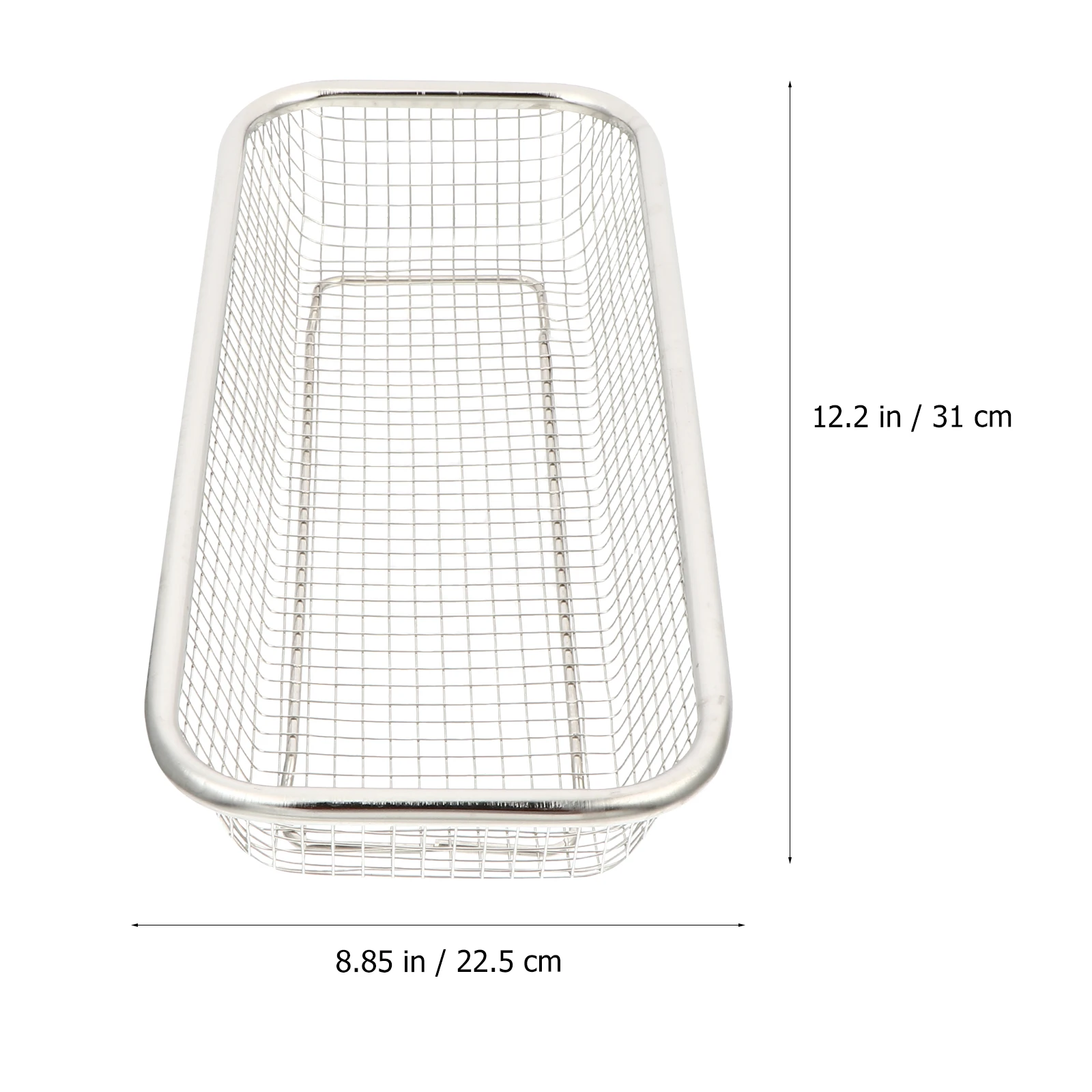 

Stainless Steel Drain Household Washing Multi Holes Food Safe Tableware Drying Basket For Utensils Spoons Forks Kitchen Supplies