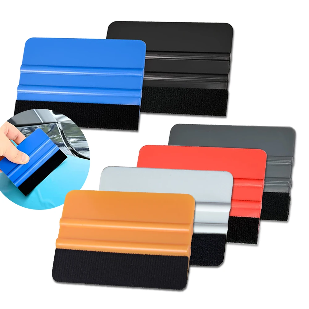 

EHDIS 10pcs/Pack Felt Squeegee Vinyl Car Wrap Tool Glass Film Sticker Window Tinting Scraper Applicator Auto Styling Accessories