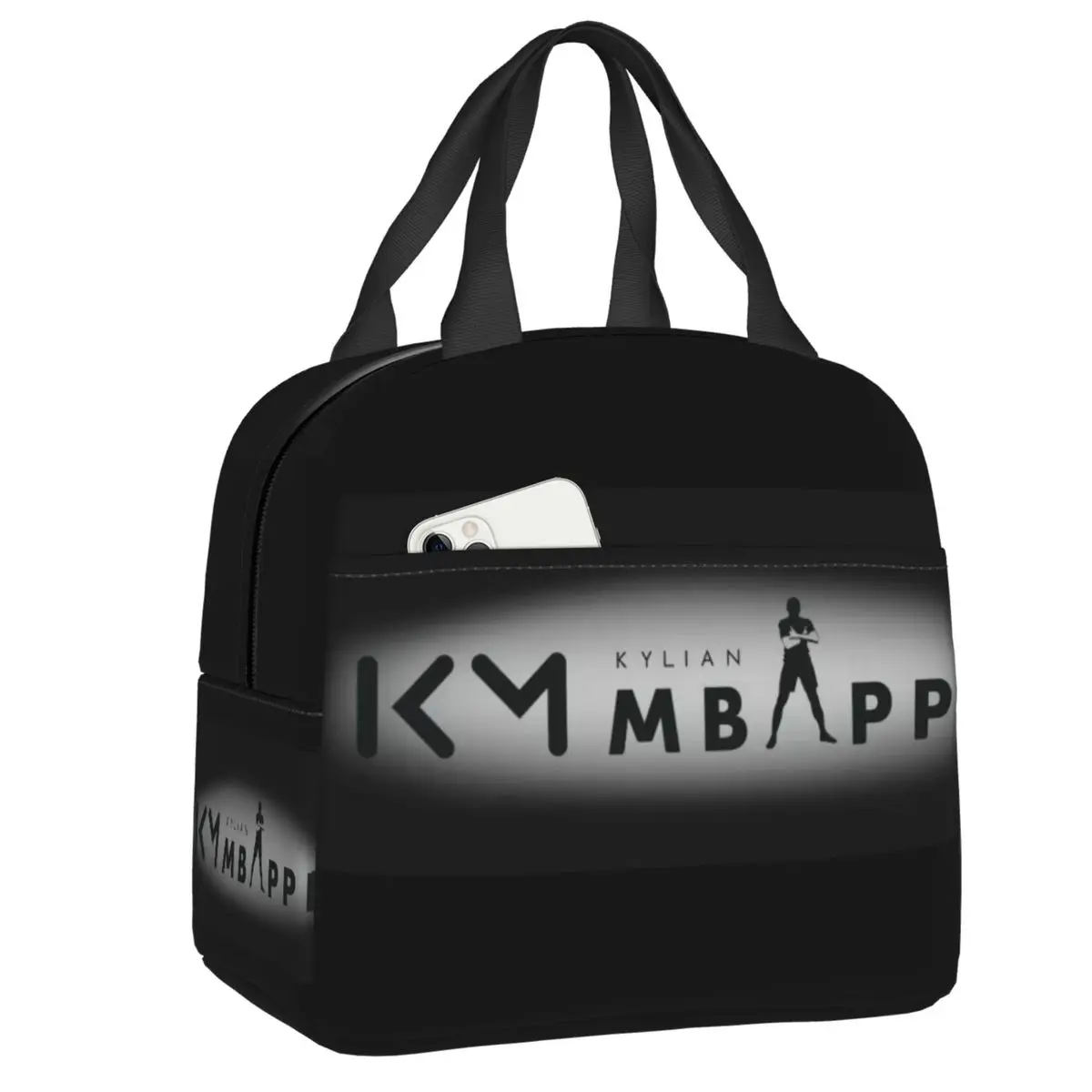 Custom Mbappe KM Lunch Bag Men Women Warm Cooler Insulated Lunch Boxes for Kids School Children