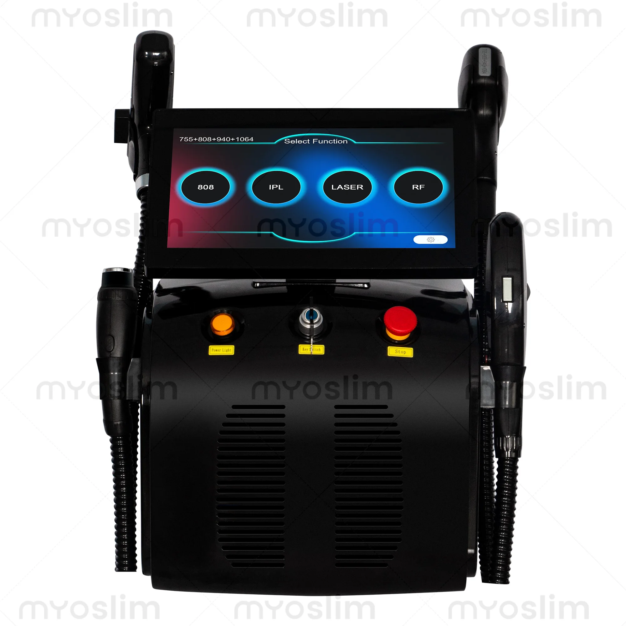 4 IN 1 Soprano Titanium Ice Platinum RF Lase Diode 755NM 808NM 940NM 1064nm 4 Wave ND:YAG Machine Painless Hair Removal Machine image 3