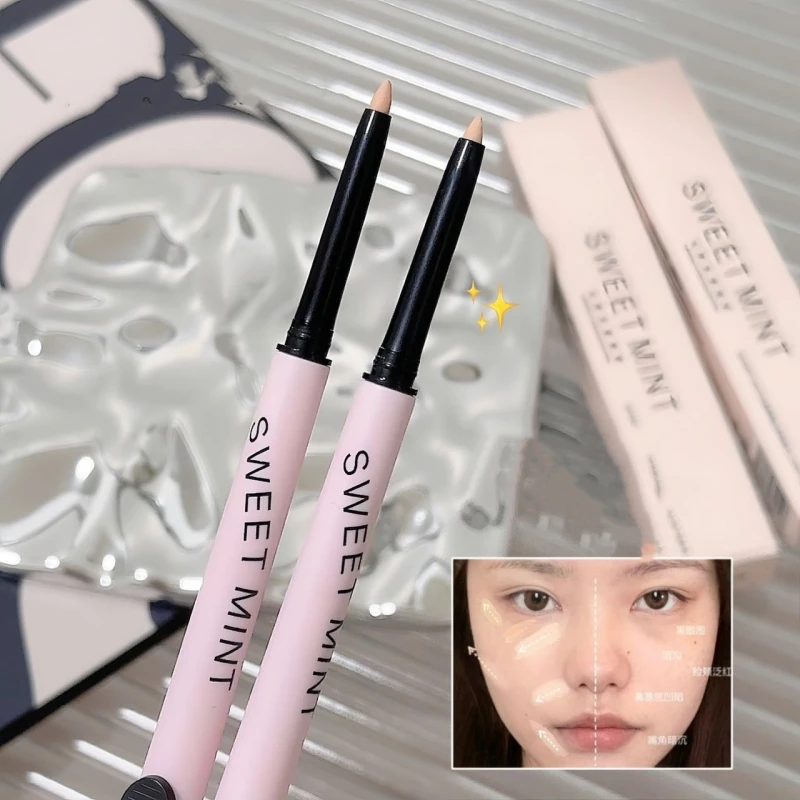 Face Foundation Concealer Pen Double Head Brush Moisturizing Full Coverage Balck Circle Acne Marks Contour Makeup Stick