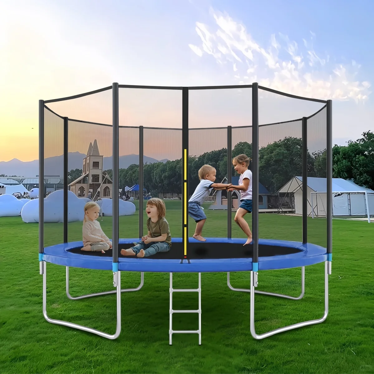 

Wholesale Large Trampoline Outdoor Children's Round Trampoline High Quality Large Entertainment Trampoline