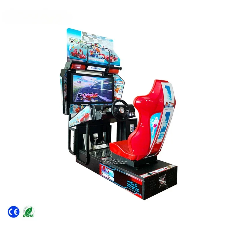 Simulador de carreras de coches, máquina de juego arcade, simulador de conducción, precio de fábrica, venta al por mayor