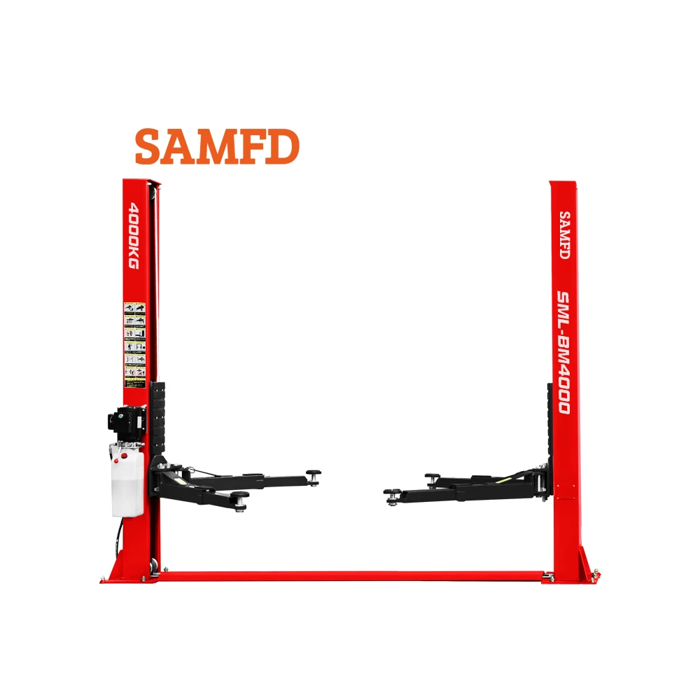 

SAMFD Adjustable 2 Ton Portable Steel Hydraulic Car Jack Lifter CE Certified Two-Post Vehicle Repair Garage Car Lift Ramp