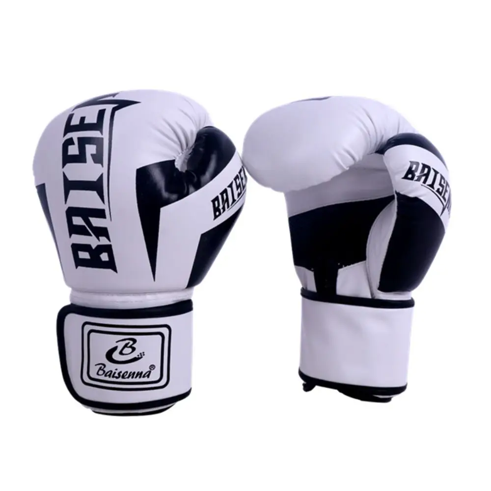 

1 Paie of 8 oz 10 oz Boxing Gloves PU Leather Wear-resistant Training Gloves Durable High Elasticity Punching Gloves