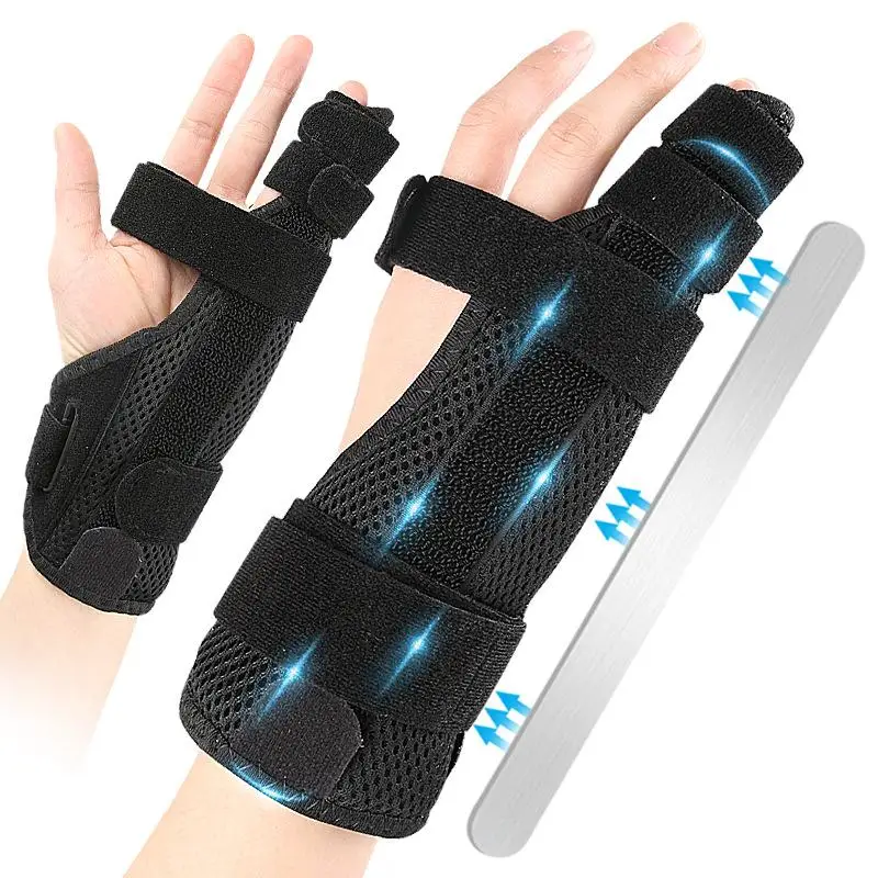 .Hot Sale.Adjustable Finger Corrector Splint Trigger Finger Splint Finger Guard For Treat Pain Brace Support Protector