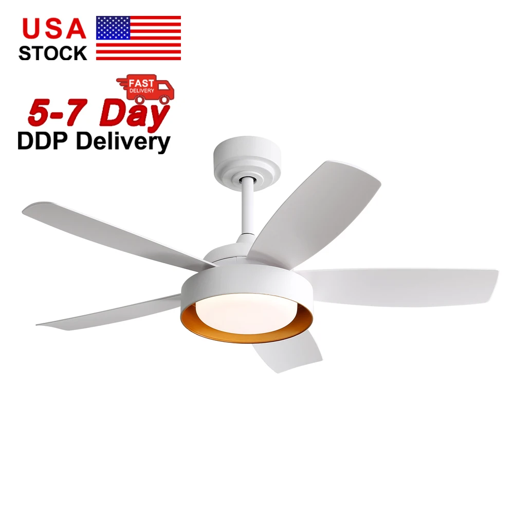 

Sofucor 42-inch Ceiling Fan With LED Light 6-speed High Wind Speed With Remote Control