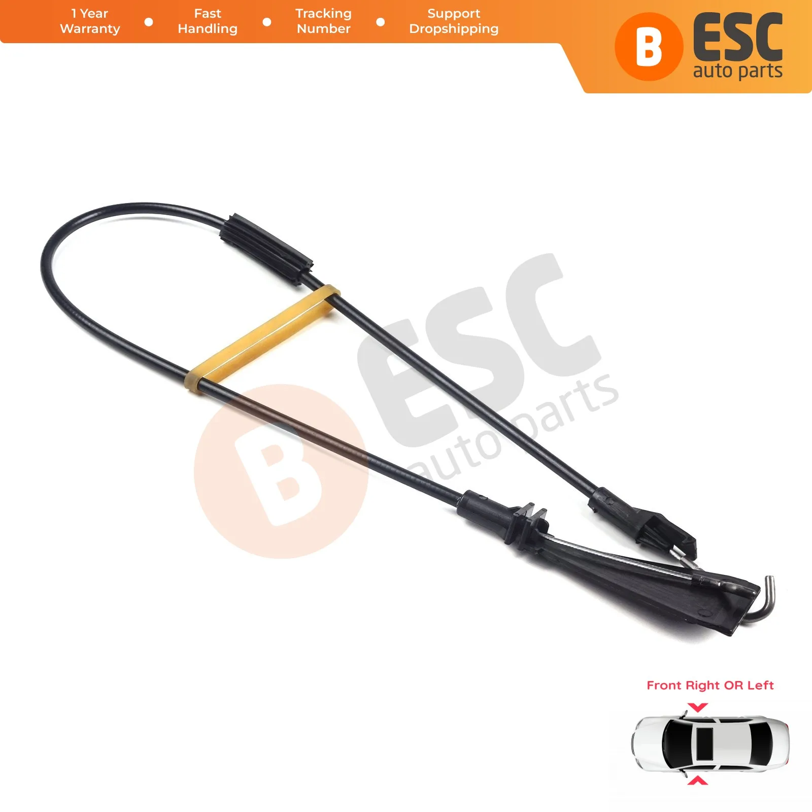 ESC Auto Parts EDP635 Inner Door Lock Latch Bowden Cable Front 13186768 for Opel Corsa D 5-Door Fast Shipment Ship From Turkey