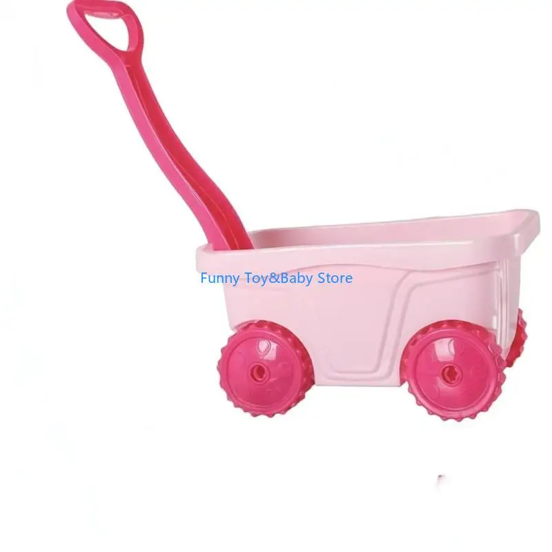 معدات البستنة للأطفال مجموعة ألعاب للهواء الطلق عربة سحب لحديقة الشاطئ وساحة لعب الثلج هدية تعليمية من 2 إلى 4 C90B