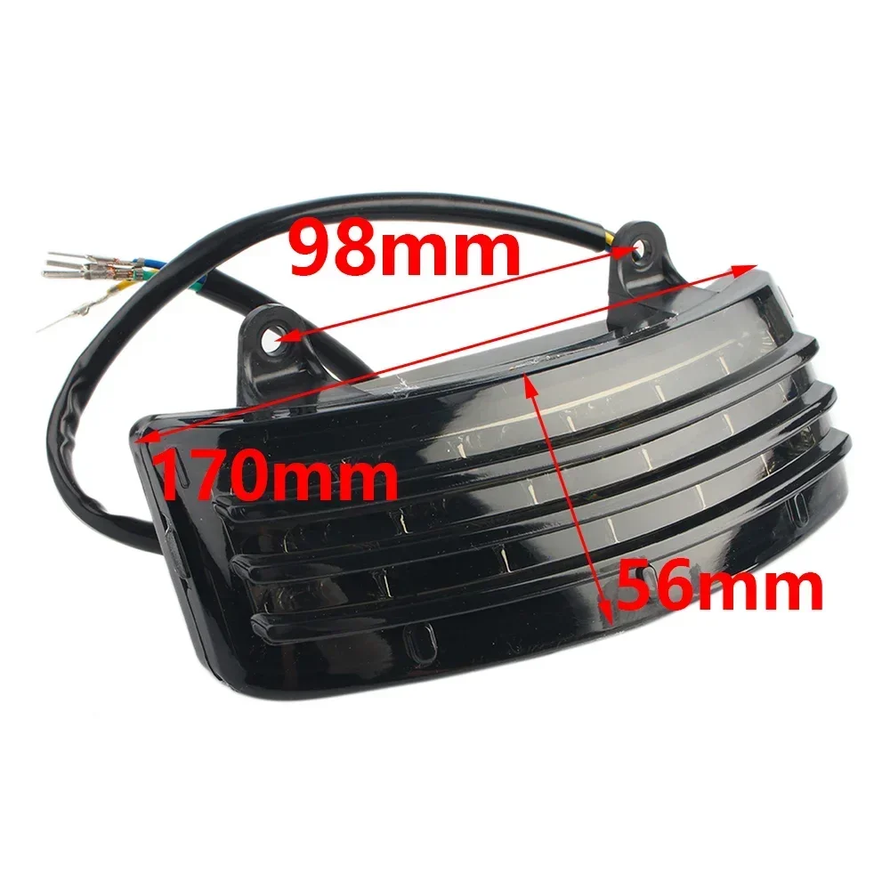 

For Harley Touring Street Road Glide FLHX FLTR Motorcycle Rear Fender Tip Light Tri-Bar LED Rear Tail Brake Turn Signal Light
