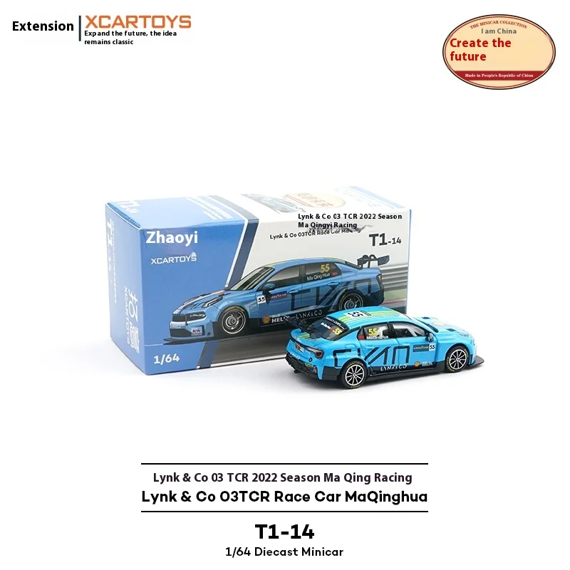 Xcartoys 1/64 Miniaturmodell Legierungsautomodell 03tcr 2022 Saison Ma Qinghua Racing Collection Display Geschenk