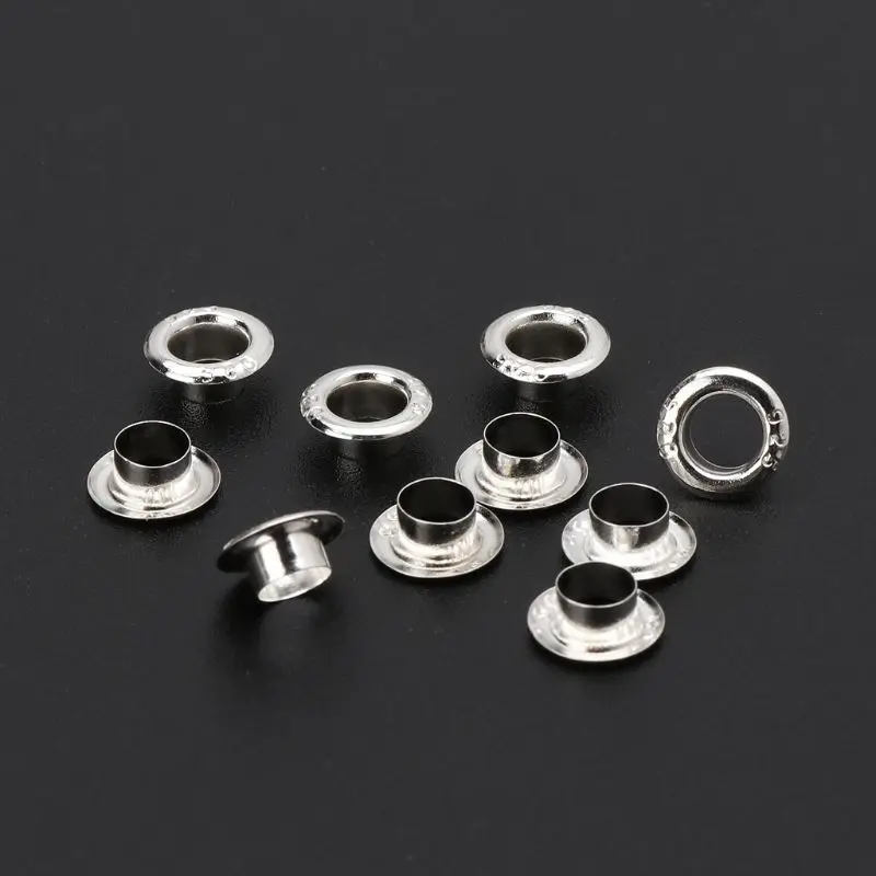 652F 30 PCS Silver Washers and Bead Silicone Molds with Hole for Jewelry Making