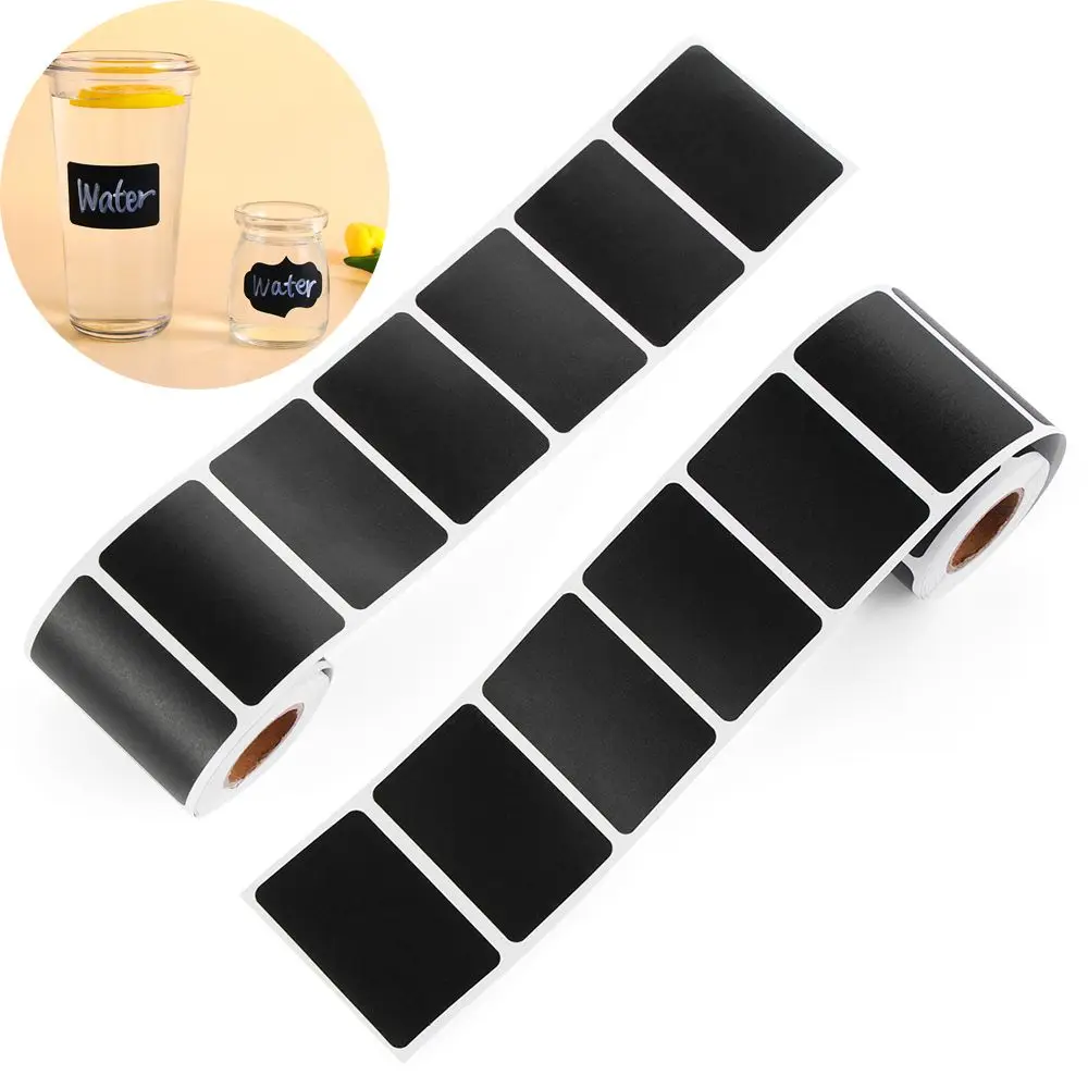 

150pcs/roll Waterproof Chalkboard Spice Labels Stickers Bottle Tags Marker Pen Blackboard Label
