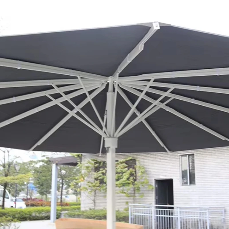 10Ft 3m Garden Beach Umbrella Round Terrace Commercial Umbrella with Base and Light Emitting Diode Fast Delivery