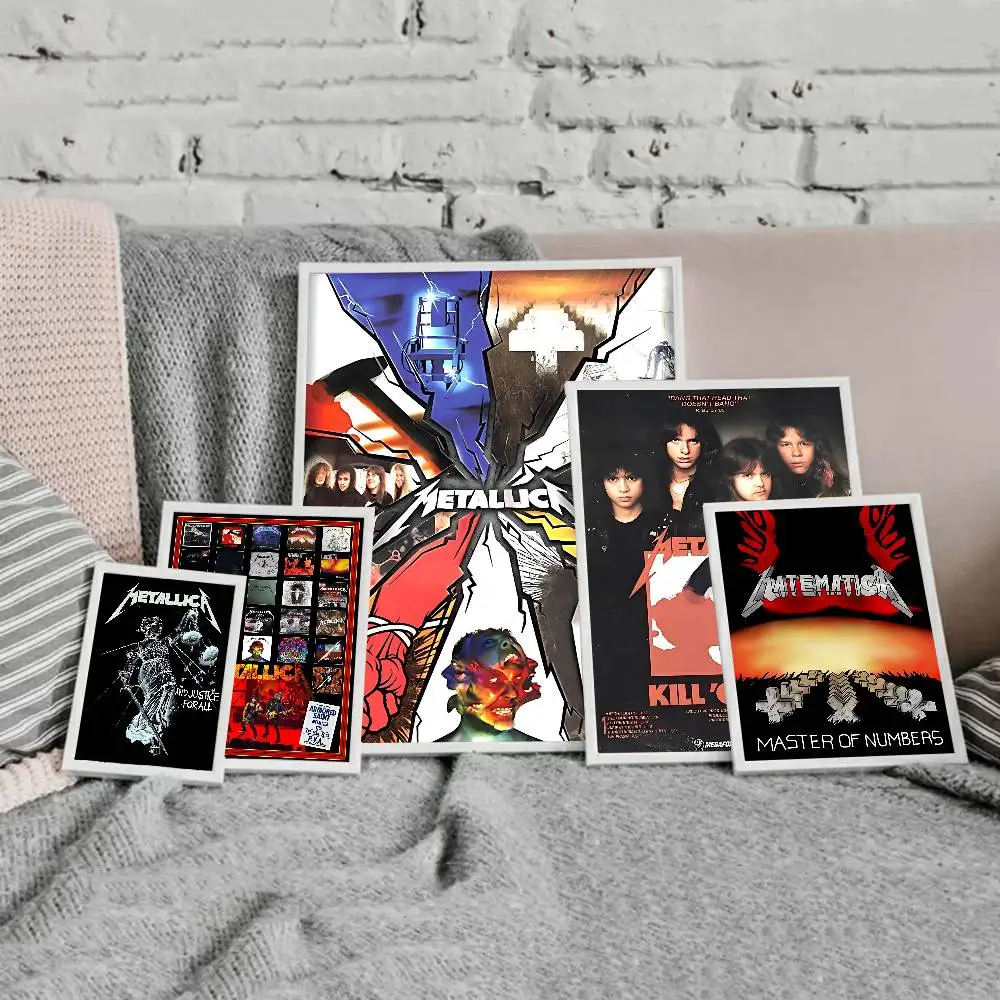 الفرقة M-METALLICA مطبوعات وملصقات ذات نوعية جيدة HD جودة ملصق جدار الفن اللوحة دراسة ديكور المنزل #3