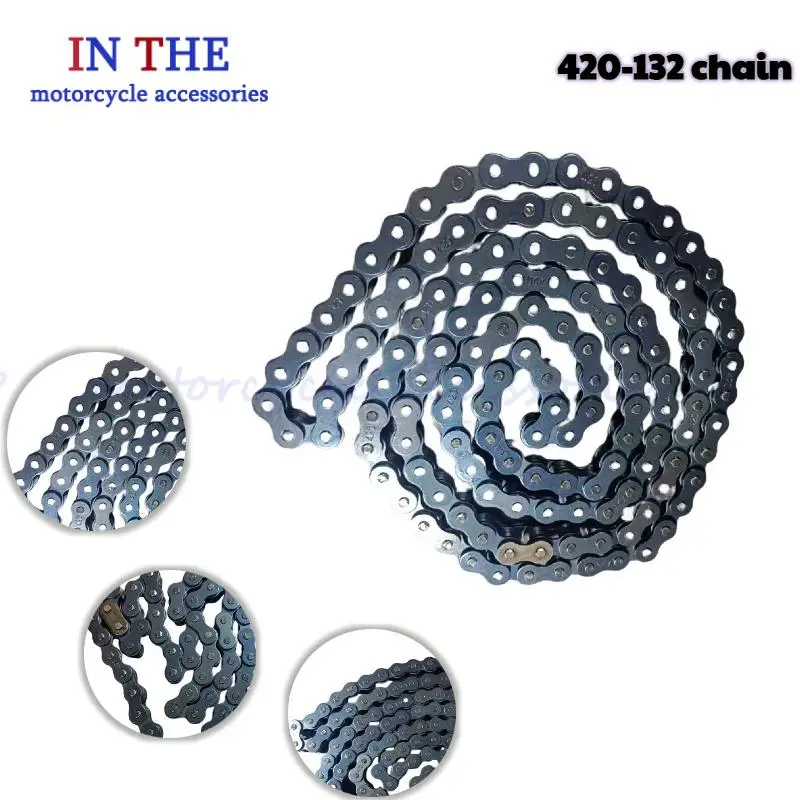 

Motorcycle 420 heavy-duty transmission chain 132 chain motorcycle all terrain vehicle off-road kart accessories