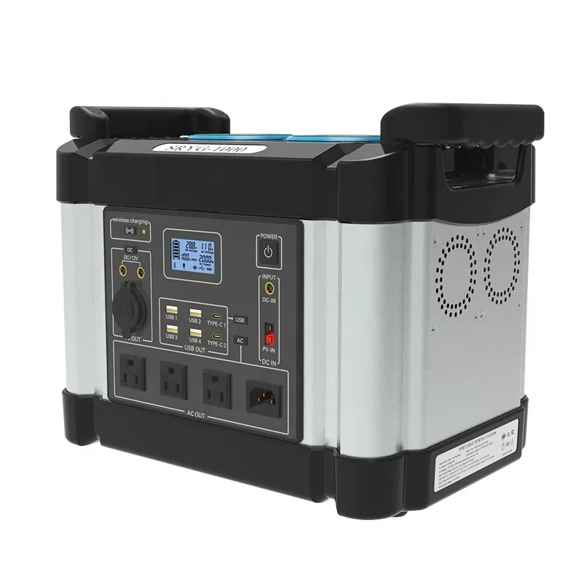 

Portable Power Bank Sharing Station 1500W Portable Power Station with Solar Panels Solar Power Generator for Camping