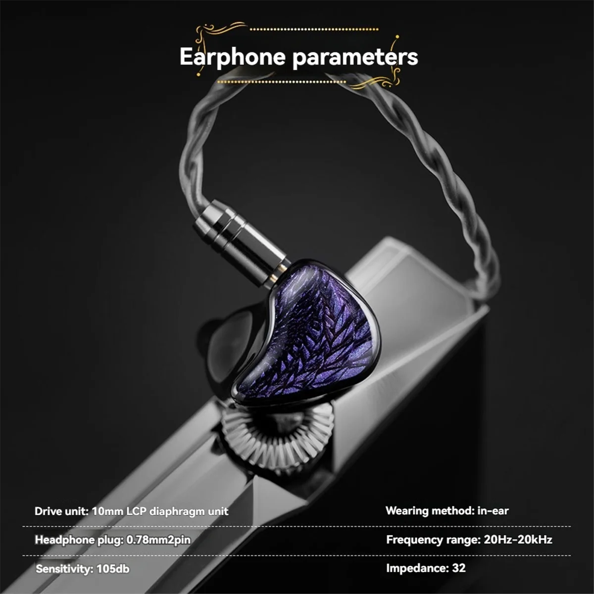 Super Sale In Ear Earphone Monitor with Microphone Hifi Music Headphone IEMs Wired Gaming Earbuds for Audiophiles Gifts,Standard