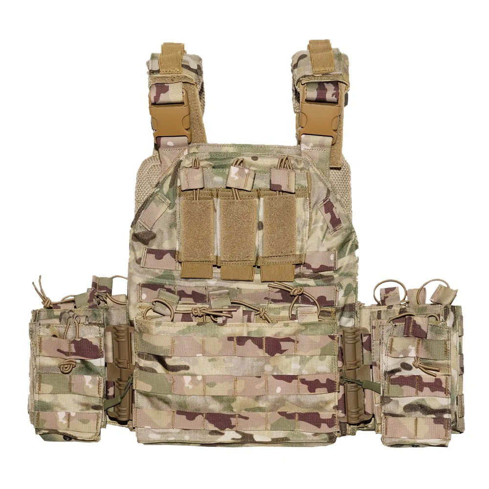 

Custom Tactical Security Vest Multicam With Molle System Plate Carrier Modular CS Paintball Tactical Vest