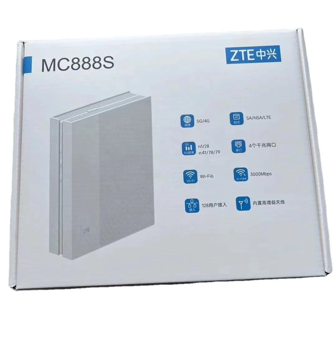 Router Inalámbrico ZTE MC888S 5G WIFI para Interiores CPE 3 PRO 5G Cat 22 Desbloqueado, Router con SIM 5G MC888S