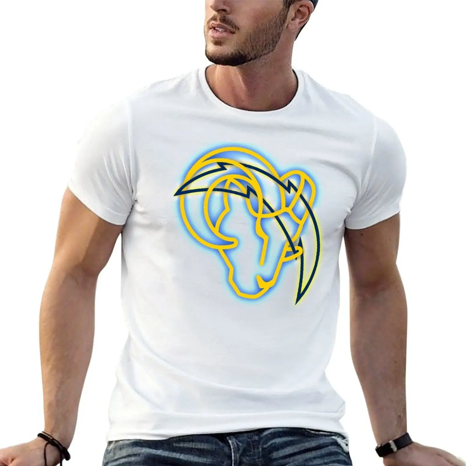 LA Football T-Shirt Plus Size Basic Short Sleeve Top