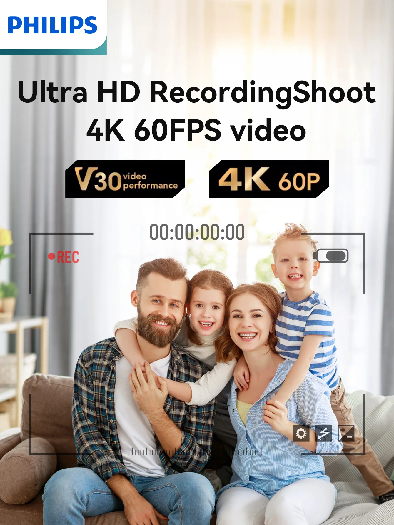 بطاقة ذاكرة PHILIPS عالية السرعة، A2، U3، V30، متعددة الاستخدامات للأجهزة الذكية والألعاب وفيديو 4K، 64G/128G/256G/512G، التوصيل والتشغيل