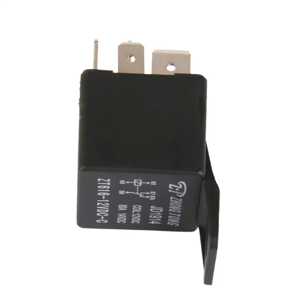 ZT616-12V-C-80A Car Auto Truck DC 12V 80A 80 AMP SPDT Relay Relays 5 Pin