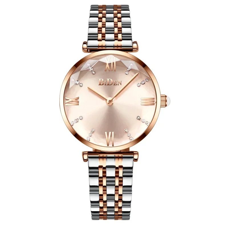 

BIDEN Luxury Women Bracelet Quartz Watches For Women Magnetic Watch Ladies Dress Pink Dial Wrist Watch Clock Relogio Feminino